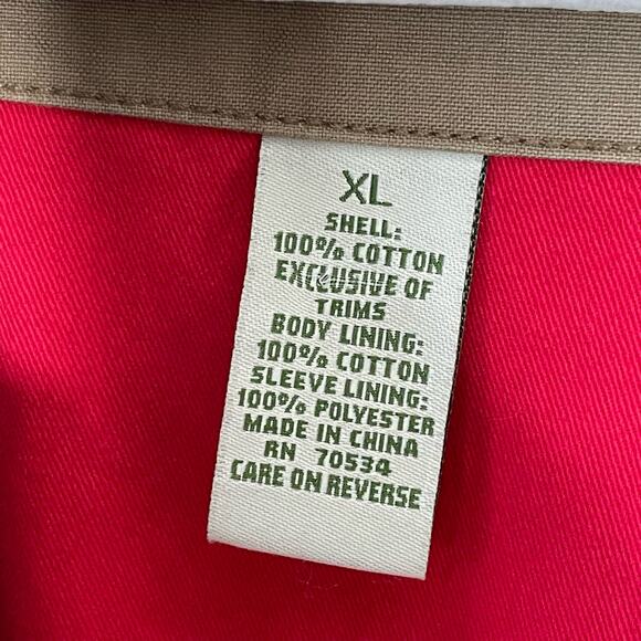 Men's Orvis Canvas Red Lined Field Barn Jacket sz. XL #Bi - Picture 5 of 16